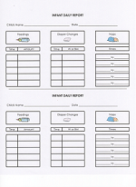 Daycare Infant Daily Report Form