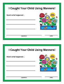 Kids Using Manners Award