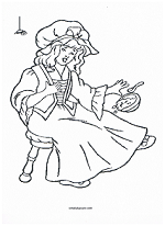 little miss muffet coloring page