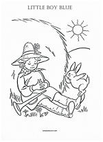 little boy blue coloring page